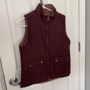 Reversible Vest- Maroon